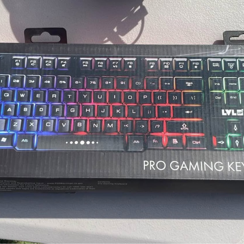 LVL Wired Gaming Keyboard - Black